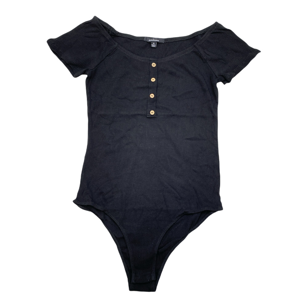 Ambiance Faux Button Bodysuit Medium